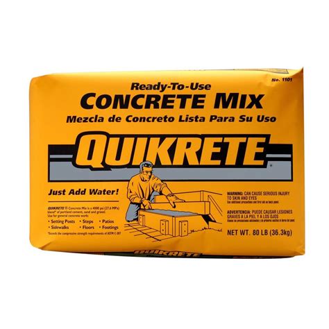 home depot concrete prices|quikrete at home depot.